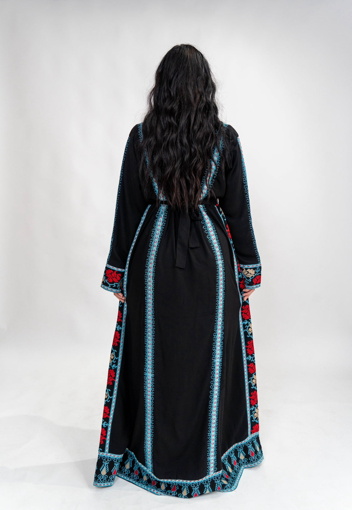 Blue Sinai Thobe with belt