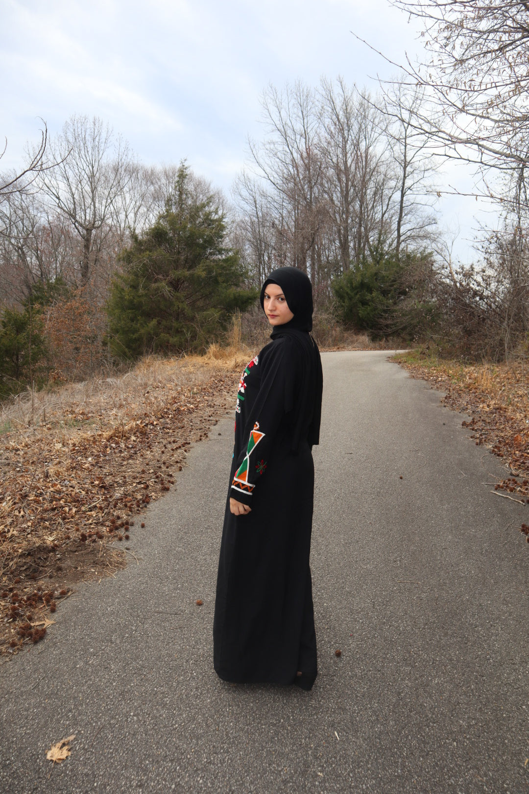 Black Siwa Inspired Galabeya