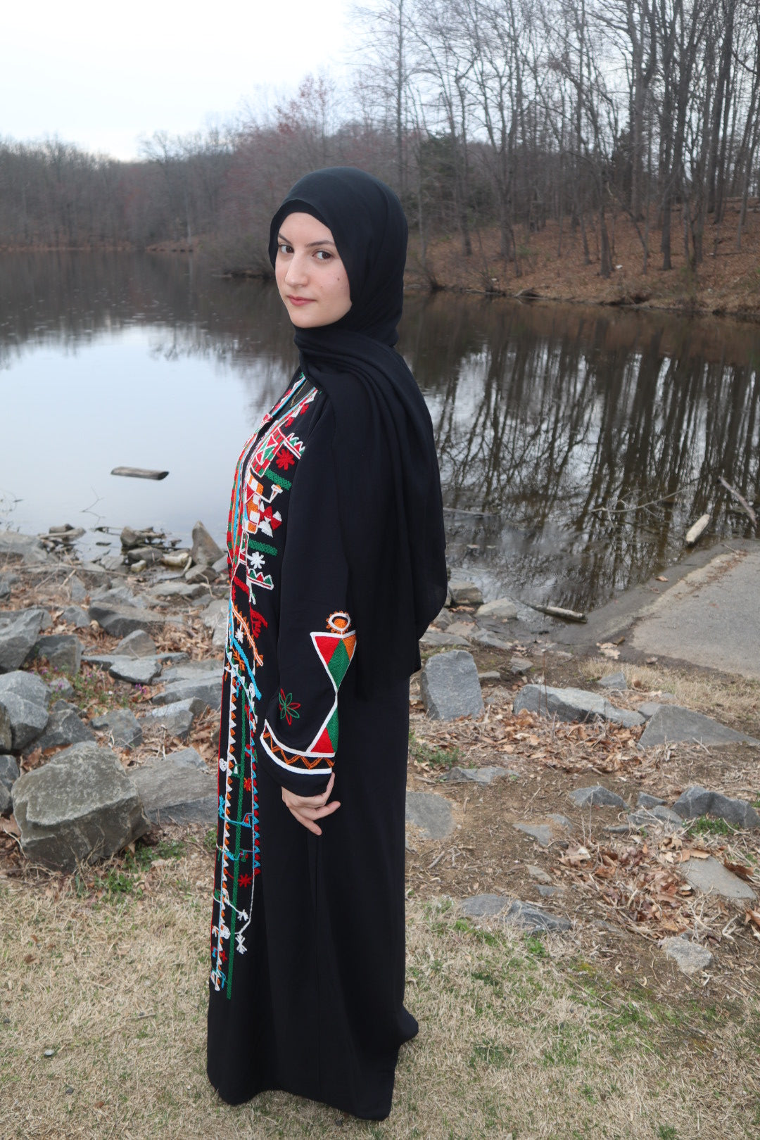Black Siwa Inspired Galabeya