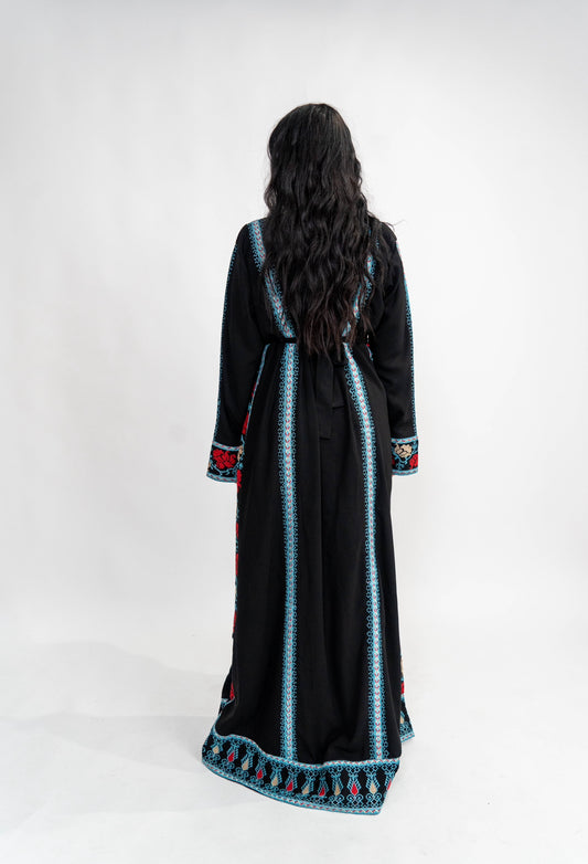 Blue Sinai Thobe with belt